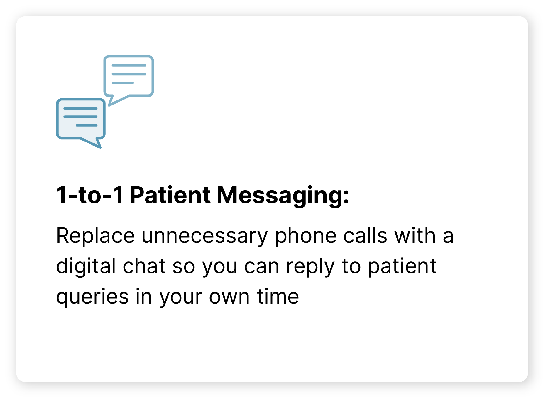 B2B Carousel - 1-to-1 Patient Messaging@4x